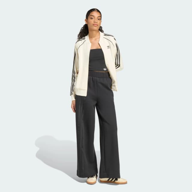 Detalle de Adidas SST Adicolor Chaqueta deportiva raso Blanco