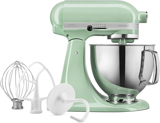 Detalle de KitchenAid Tilt-Head Artisan 4.8L Stand Mixer (5KSM125BPT) in Pistachio