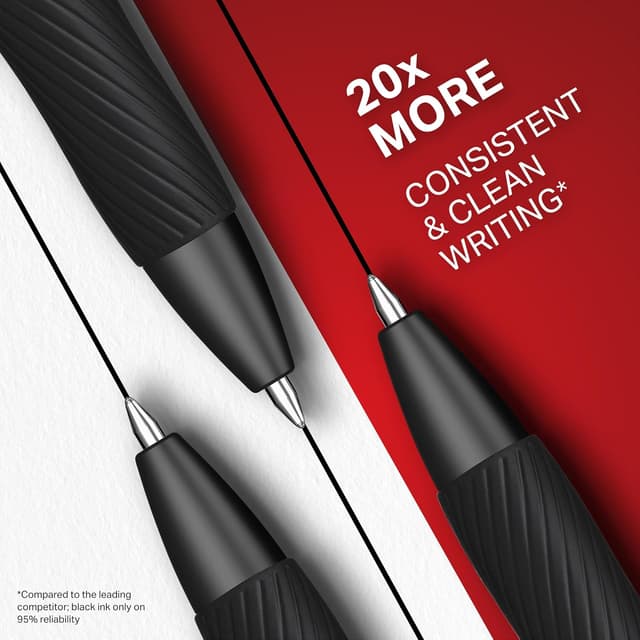 Detalle de Sharpie S-Gel Gel Pens (Pearl White Body) — Black Ink, Medium Point 0.7mm, 12 Count