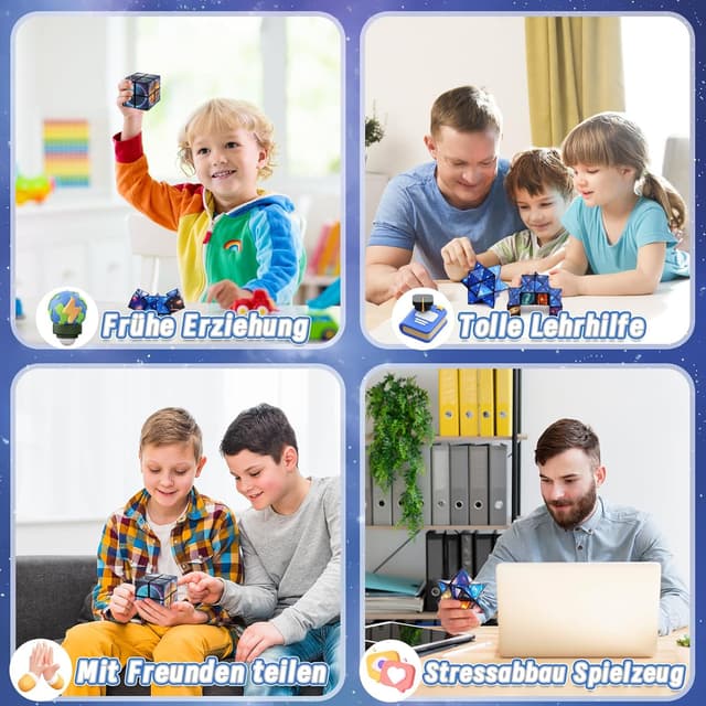 Detalle 2 de Infinity Cube Zauberwürfel 2‑in‑1 Spielzeug ab 6 Jahren