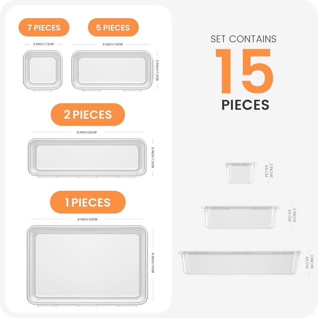 Detalle 2 de A-LuGei Drawer Organisers 88 pcs