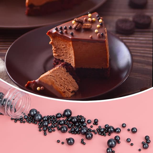 Detalle 2 de Twisweet Schwarz Streusel 130 g für Deko