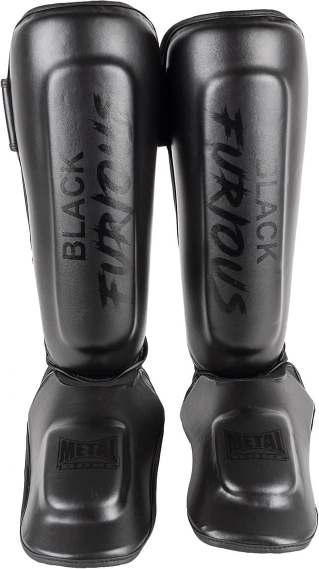 Detalle de METAL BOXE Black Furious Parastinchi parapiedi Taglia L