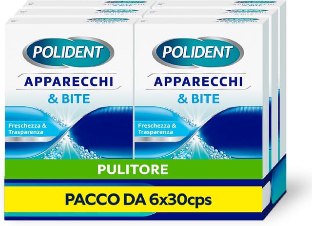 Detalle de Polident Apparecchi & Bite 180 compresse 🦷