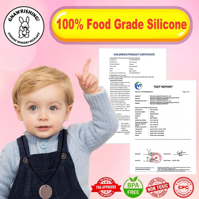 Detalle 2 de GNAWRISHING Chew Necklaces for Sensory Kids