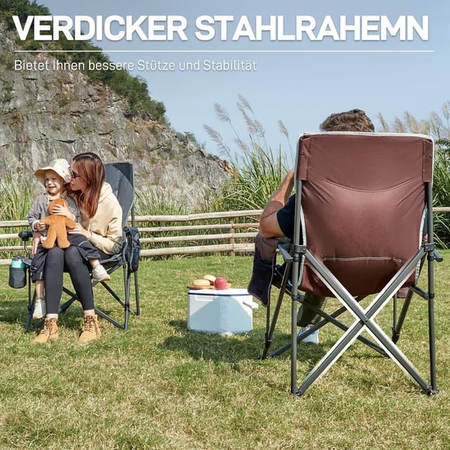 Thumbnail 6 de EVER ADVANCED Campingstuhl 230 kg Belastbarkeit