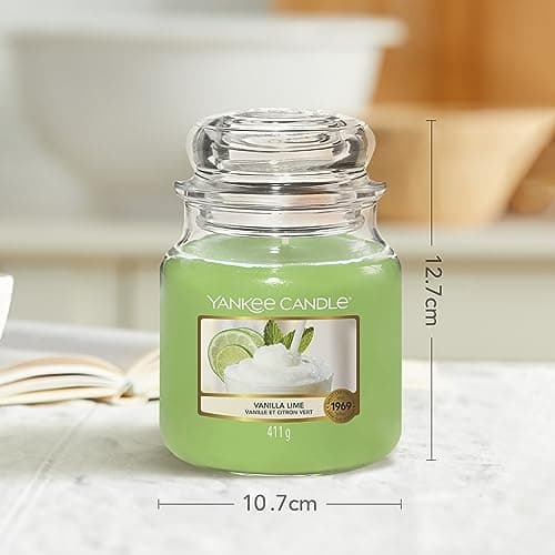 Detalle de Yankee Candle Vainilla Lime Tarro Mediano 🕯