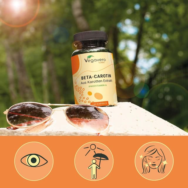 Detalle 2 de Vegavero Beta Carotin Kapseln 180 Stück 💊