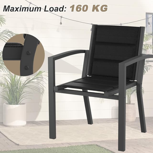 Thumbnail 4 de JUMMICO Sedia da Esterno Portata 160kg