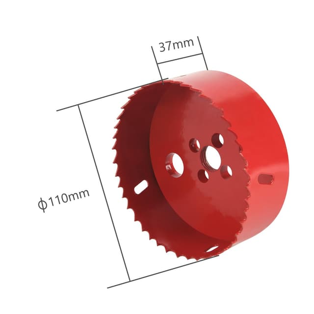Detalle 2 de Flintronic Bi-Metal Hole Saw, 110mm (Bi-Metal M42) for Metal, Wood & Plastic