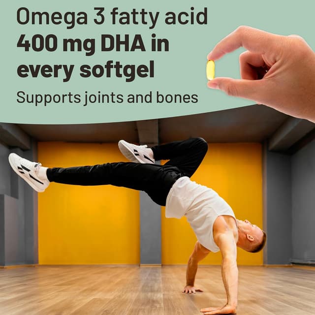 Detalle de Omega 3 Algae Oil 400mg DHA softgels