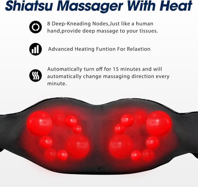 Thumbnail 1 de UFFAE Shiatsu Neck and Back Massager with Heat