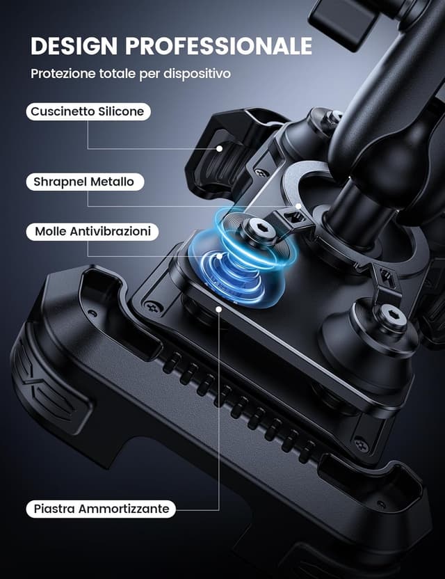 Thumbnail 2 de Lamicall Supporto Telefono Moto 4,7-6,8"