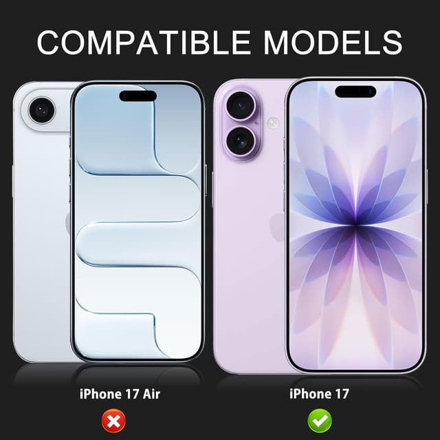 Detalle 2 de LanQii Kameraschutz für iPhone 17 mit 9H Panzerglasfolie (Metall-Linsenprotektor) – Blau