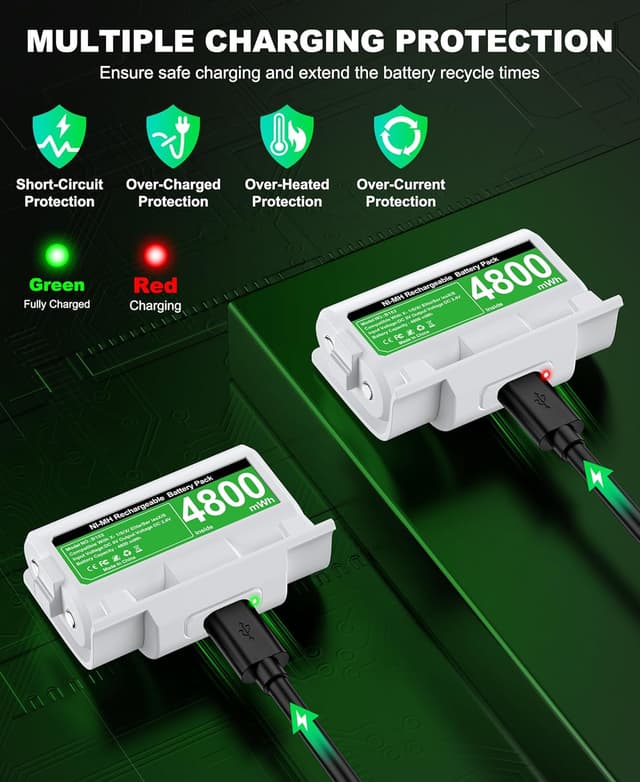 Detalle 2 de Xbox Rechargeable Battery Pack 4800mWh