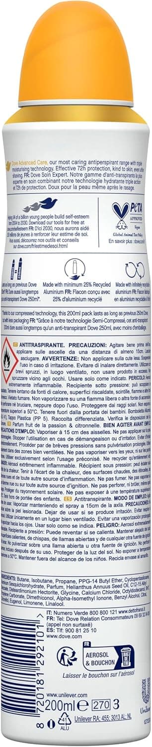 Thumbnail 2 de DOVE Advanced Care déodorant spray 72h