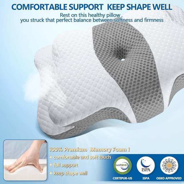 Thumbnail 5 de CHxxy Memory Foam Cervical Pillow