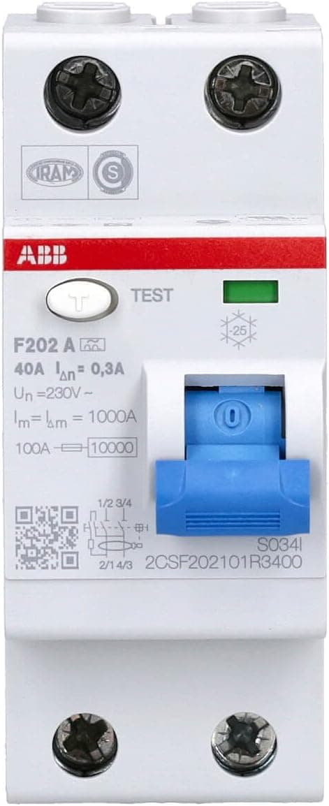 Detalle 2 de ABB F202 A 40A 300mA interruttore differenziale puro 2 poli