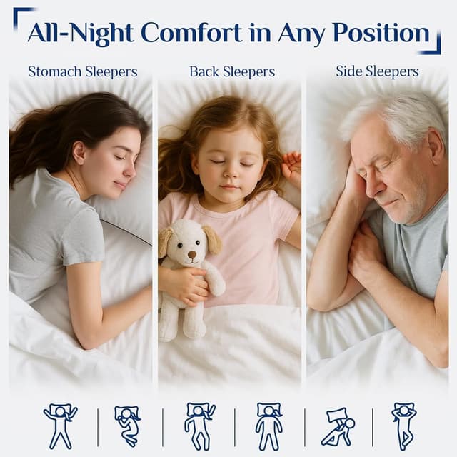 Detalle 2 de JOLLYVOGUE Cooling Bed Pillows Set of 4