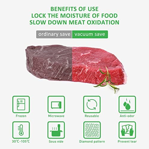 Thumbnail 2 de YISH Rollos envasadora al vacío 8 rollos 20/28×300 cm 🥫