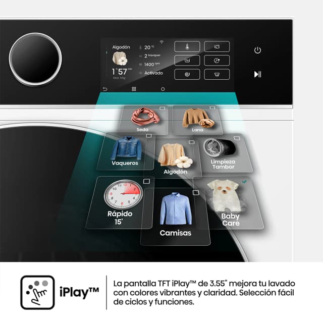 Thumbnail 4 de Hisense WF5I8043BWF lavadora 8 kg