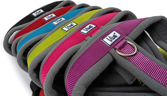 Detalle de Ancol Viva Padded Harness (Black, Size S 36–42cm) with reflective trim