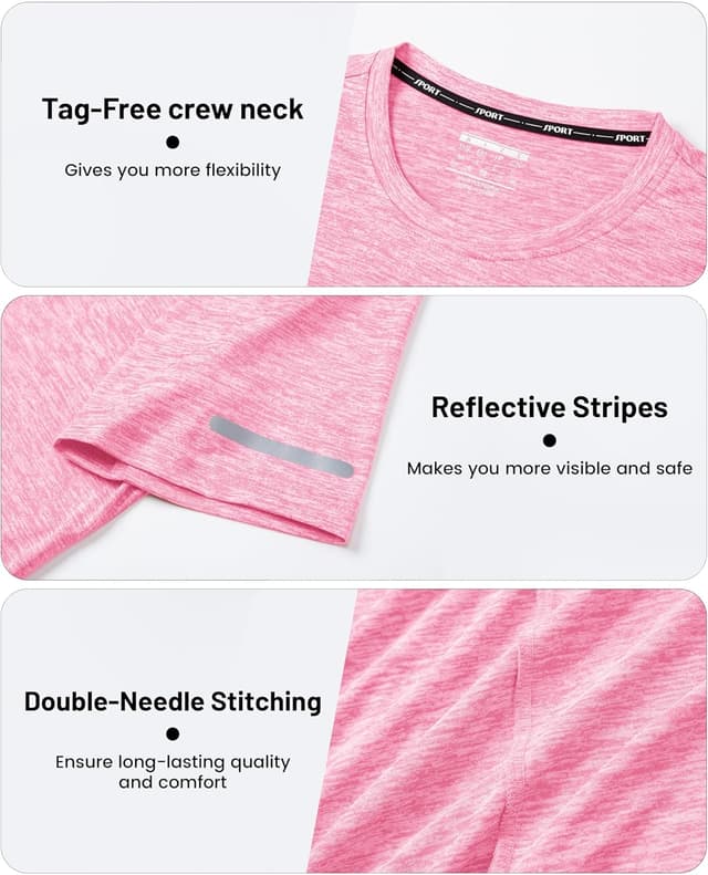 Detalle 2 de MAGCOMSEN men’s quick-dry gym & running T-shirt (short sleeve, breathable)