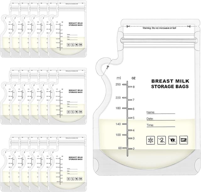 Detalle de Breast milk storage bags 250ml, 100 pcs