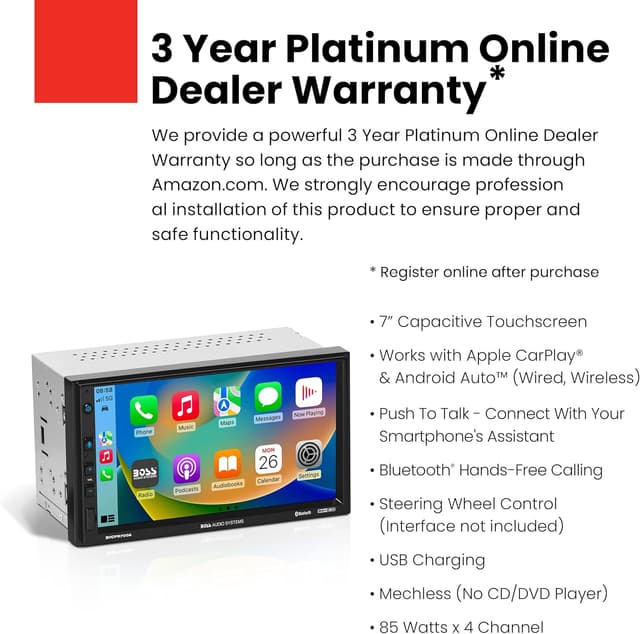Detalle 2 de BOSS BVCP9700A Car Stereo 7 Inch Touchscreen