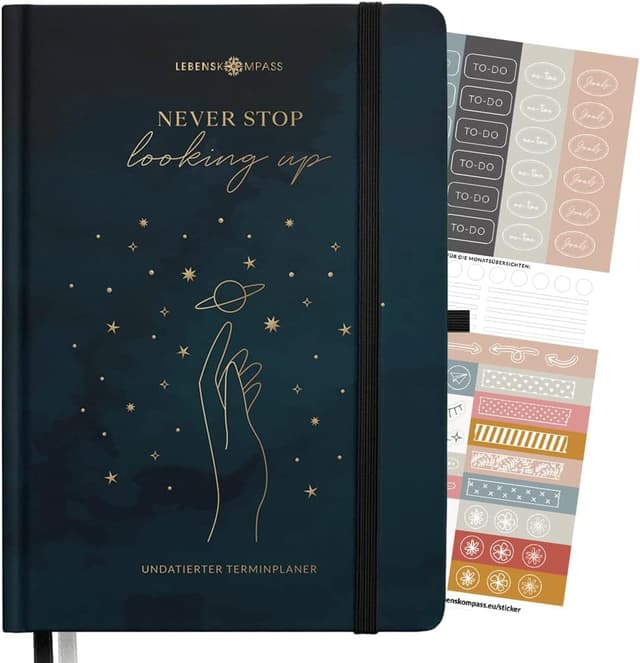 Detalle de Lebenskompass Terminplaner A5 BLĂśTENGLANZ đź“”