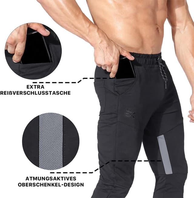 Thumbnail 2 de BROKIG Jogginghose Herren Baumwolle