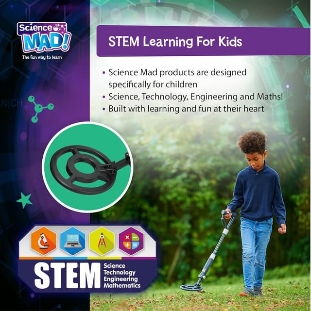 Detalle 1 de Science Mad Digital Metal Detector 9V