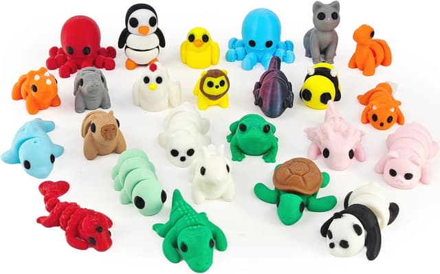 Thumbnail 6 de 50 pcs Animal Figurines Set, 3D Printed Fidget Toys