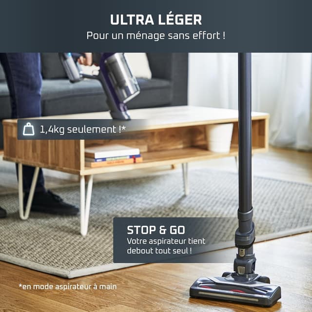 Detalle 2 de Rowenta X-Pert 6.60 RH6836EO aspirateur balai sans fil multifonction 100W, autonomie jusqu’à 45 min