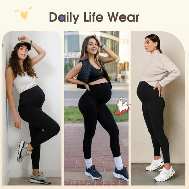 Detalle 1 de Leggings premaman con tasche Ymmott