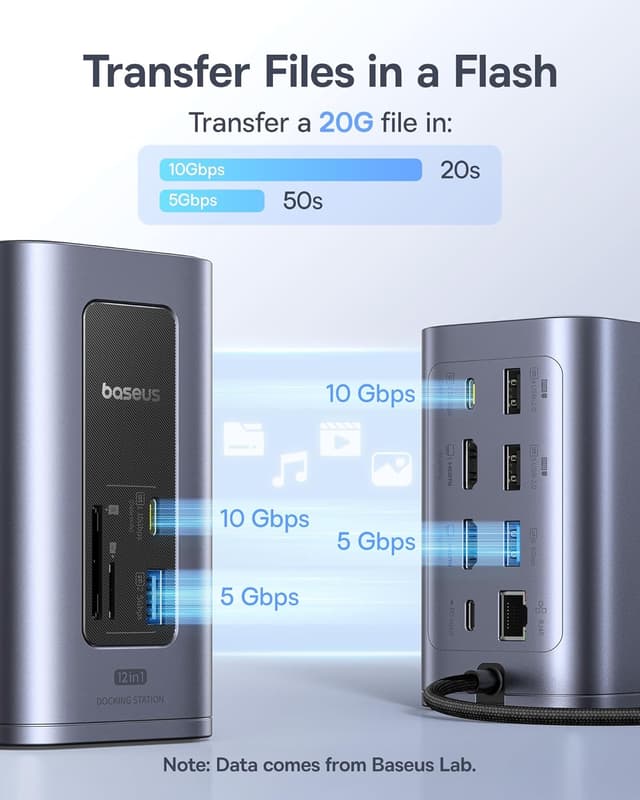 Thumbnail 4 de Baseus Nomos Win Air 12‑in‑1 USB‑C Docking Station 100W