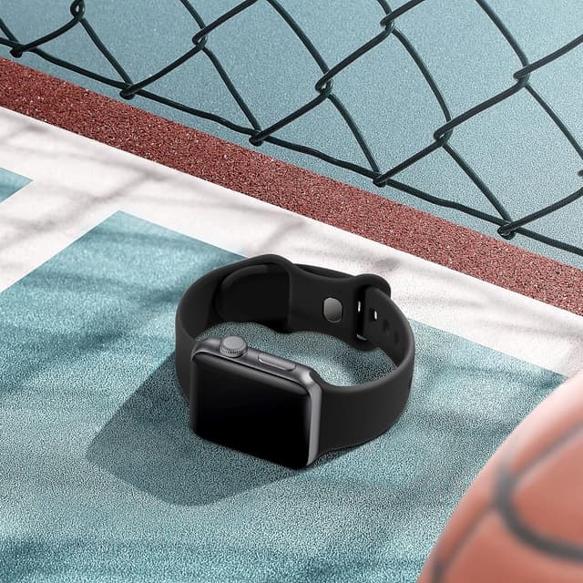 Detalle de Epova Silicone Watch Strap 40mm Black