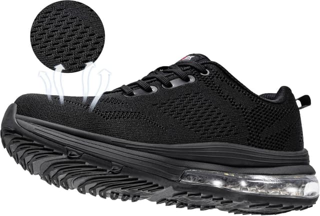 Thumbnail 6 de LARNMERN Safety Trainers non-slip steel toe cap work sneakers (slip-on)