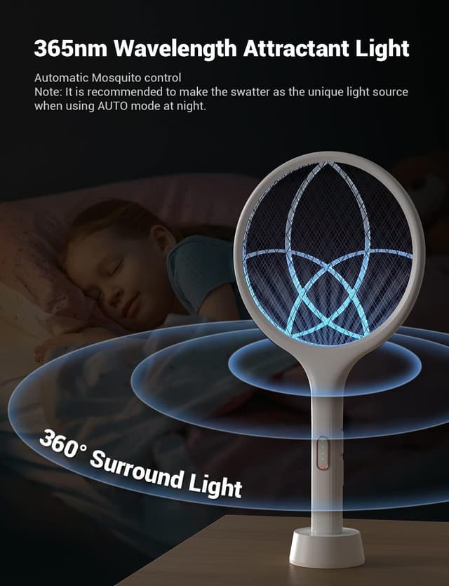 Detalle 1 de YISSVIC Electric Fly Swatter 1500 mAh