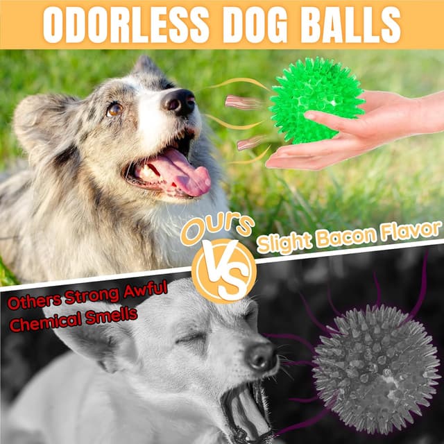 Detalle de Ousiya Squeaky Dog Balls 6 pack 9cm