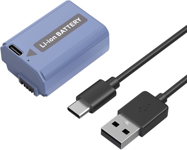 Detalle de SMALLRIG batteria NP-FW50 con ricarica rapida USB-C 1030 mAh per Sony ZV-E10 e serie A7/A6400/A6500 (4330)