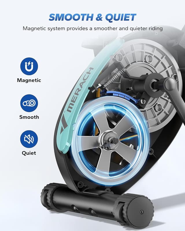 Detalle 2 de MERACH Multifunctional Foldable Exercise Bike with 16-Level Magnetic Resistance and Exclusive App
