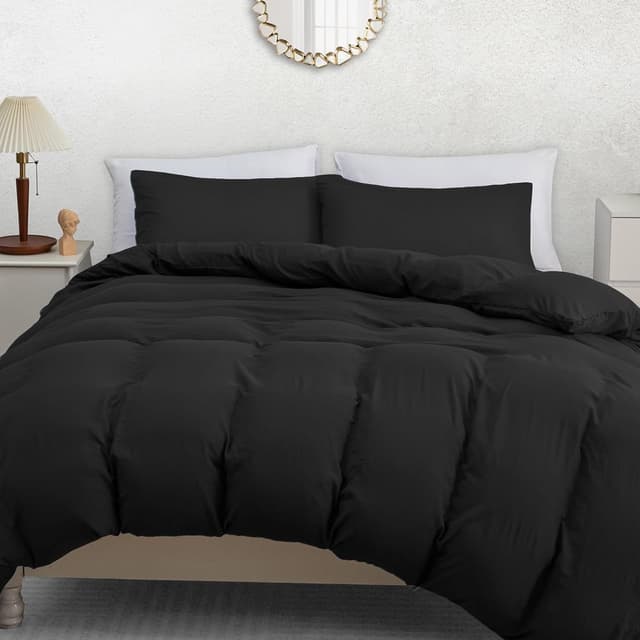 Detalle de Pamposh Double Duvet Set (washed microfibre) with zipper closure and 2 pillowcases