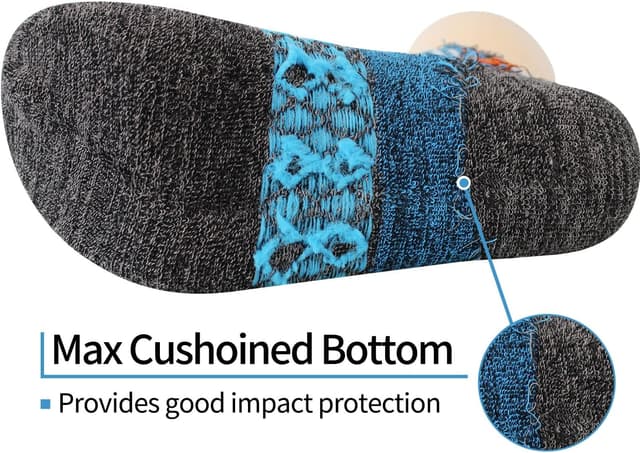 Thumbnail 4 de BIOAUM Men’s Athletic Socks 10-13, 6 Pairs