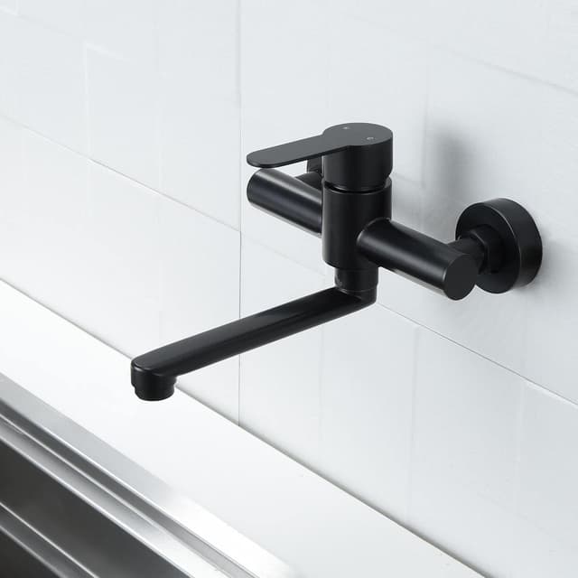 Detalle 2 de HomeLava rubinetto cucina a muro 304 360°