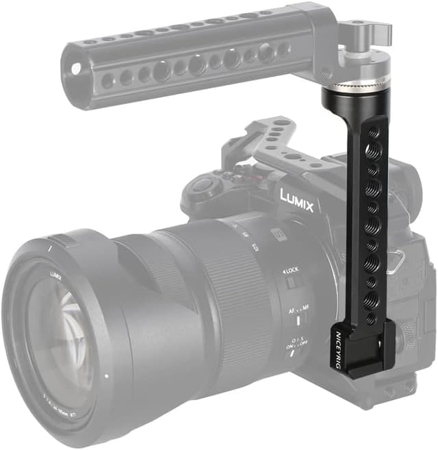 Detalle de NICEYRIG NATO Rail Extension Bar with Rosette Mount Adapter with NATO Clamp