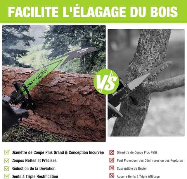 Thumbnail 4 de WORKPRO Lames de scie sabre 380 mm ⚙