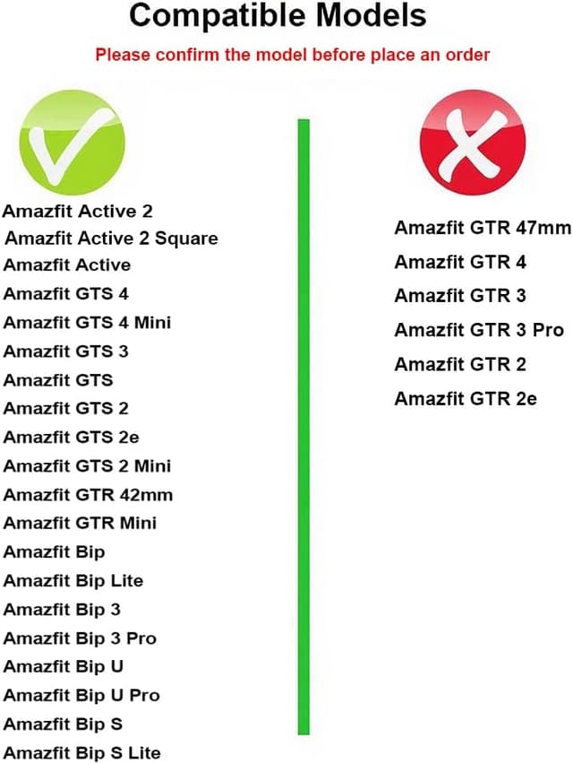 Detalle de FYISWHO 20mm Silicone Watch Strap (Flower Bracelet) for Amazfit GTS, GTR Mini and Active Series