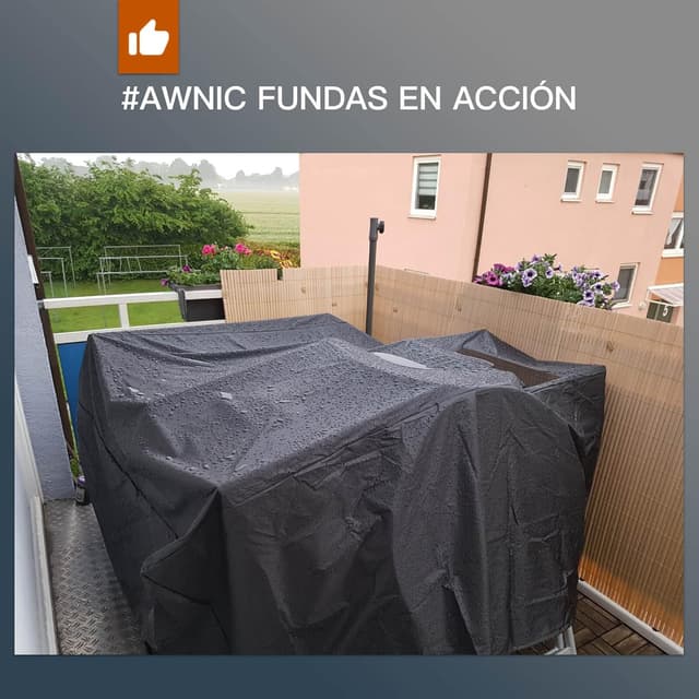 Thumbnail 6 de AWNIC Funda para Mesa Exterior Impermeable y Resistente ☂