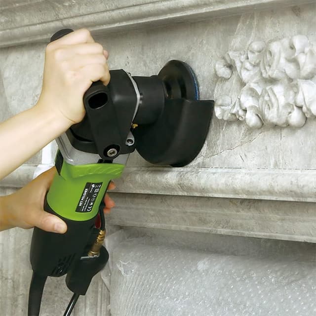 Detalle 2 de Diamond Polishing Pads ZFE 9-Piece Set (4-inch / 100mm) with 5/8”-11 Backing Plate